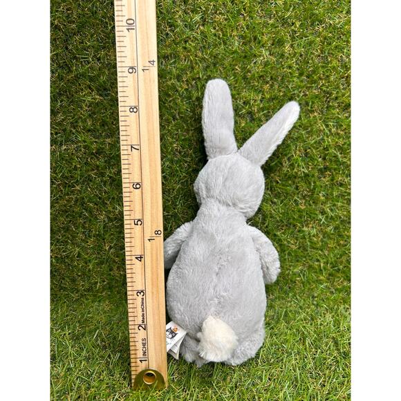JellyCat Gray Bashful Bunny Rabbit Bean Filled STUFFED ANIMAL PLUSH Soft Toy - Picture 7 of 8
